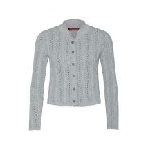 Trachten Strickjacke hellgrau Franzi 009526 ~ 34