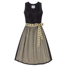 Dirndl ISOLDE (70 cm) ~ 34 ~ schwarz, gelb