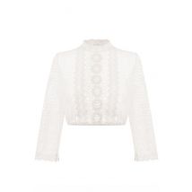 Dirndlbluse Spitze creme 011697 ~ 32