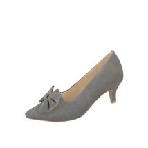 Pumps grau mit Schleife Julie 016174 ~ 41
