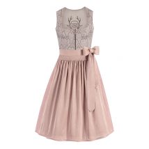 Midi Dirndl 70 cm taupe altrosa Fleur 013228 ~ 40