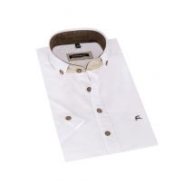 Trachtenhemd mit Hirsch-Stickerei - slimfit ~ 36