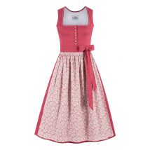 Dirndl lang 80 cm himbeer natur Celine 014326 ~ 44