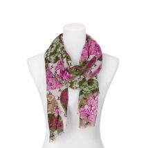 Trachtentuch 60x180 mit grünen und pinken Kreisen 003892