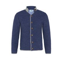Kinder Strickjacke blau meliert grau 005103 ~ 116