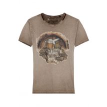 Trachtenshirt BEST FRIENDS ~ braun ~ L