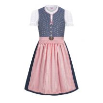 Kinder Dirndl blau altrosa Heidi 016603 ~ 152
