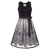 Dirndl ISOLDE (70 cm) ~ 40 ~ schwarz, creme