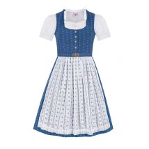 Kinder Dirndl blau weiß Mina 014804 ~ 116