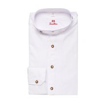 Trachtenhemd weiß SLIMFIT 112449 ~ XXL (45/46)