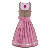 Mini Dirndl 60cm taupe rosa Elinore 004126 ~ 42