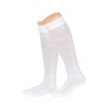 Trachten Kniebundstrümpfe weiß 100055 ~ 38-39