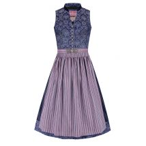Midi Dirndl 65 cm blau beere Magda 010052 - limitiert ~ 32