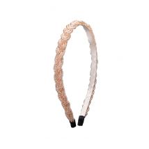 Perlen Haarreif in Flechtoptik