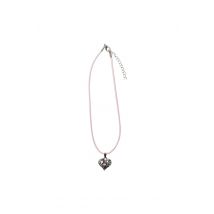 Collier mit Herzanhänger 000156 ~ rosa