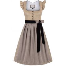 Dirndl EMILIA (75 cm) ~ 38 ~ taupe