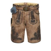 Lederhose kurz eiche gespeckt Heiliger St. Florian 011077 ~ 50