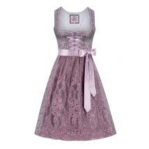 Midi Dirndl 65 cm flieder geblümt Denise 013923 ~ 32