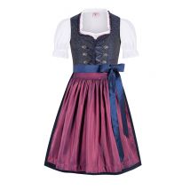 Kinder Dirndl dunkelblau lila Franzi 014808 ~ 116