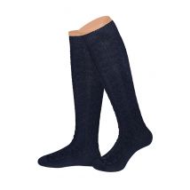 Trachtensocken lang dunkelblau Merinowolle 005490 ~ 44-45