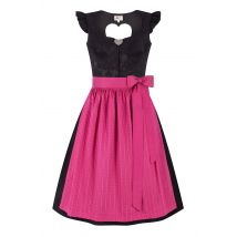 Dirndl RESI (65 cm) mit abnehmbaren Flügelärmeln ~ 34 ~ schwarz
