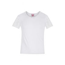 Kinder Dirndlbluse weiß Stretch Marie 014806 ~ 68