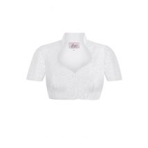 Dirndlbluse Spitze weiß Stretch Chiara 009172 ~ 32