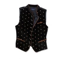 Trachtenweste schwarz mit Stickerei Calzado 114183 ~ 56