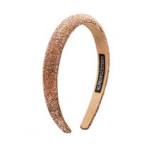 Glitzer Haarreif breit ~ champagner, braun
