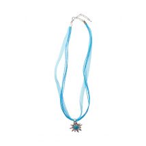 Collier mit Edelweissanhänger 000157 ~ türkis