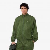 Lacoste - Veste de survêtement monogramme - Couleur : Vert Sapin