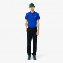 Lacoste - Pantalon chino en coton regular fit - Couleur : Bleu Marine