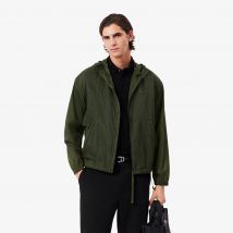 Lacoste - Veste déperlante repliable en nylon - Couleur : Vert Bouteille