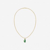 Lacoste - Collier Arthor - Couleur : Gold And Green