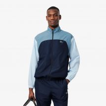 Lacoste - Veste de survêtement color-block déperlante - Couleur : Bleu Marine / Bleu / Bleu Clair