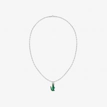 Lacoste - Collier Arthor - Couleur : Argent/vert