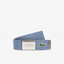 Lacoste - Ceinture L.12.12 Concept fabriquée en France - Couleur : Flint StOne