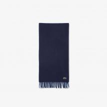 Lacoste - Coffret écharpe en feutre de laine et cachemire - Couleur : Bleu Nuit