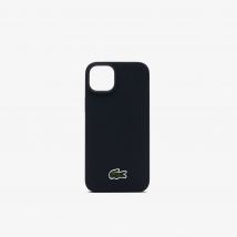 Lacoste - Coque iPhOne 15 Plus effet petit piqué - Couleur : Black