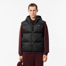 Lacoste - Doudoune courte sans manche déperlante - Couleur : Noir