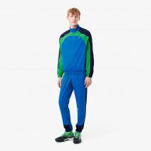 Lacoste - Ensemble survêtement Tennis stretch - Couleur : Bleu / Vert / Bleu Marine