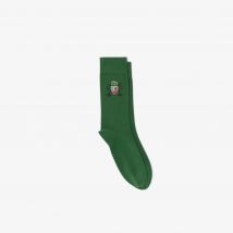 Lacoste - Chaussettes motif écusson jacquard - Couleur : Vert Sapin