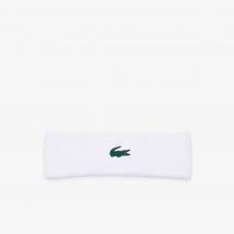 Lacoste - Bandeau Sport jersey bouclette - Couleur : Blanc