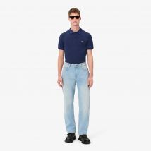 Lacoste - Jean 5 poches straight fit indigo - Couleur : Bleu