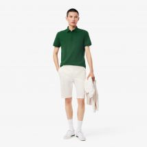 Lacoste - Bermuda chino slim fit coton stretch - Couleur : Blanc
