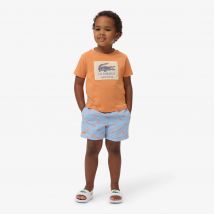 Lacoste - Short de bain taffetas uni - Couleur : Bleu Clair