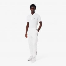 Lacoste - Pantalon de survêtement liserés griffés - Couleur : Blanc