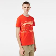T-shirt homme Lacoste Tennis x Novak Djokovic en jersey - Couleur : Orange