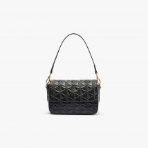 Lacoste - Sac à bandoulière Maheki en cuir embossé - Couleur : Noir