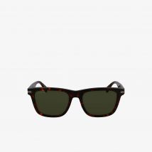 Lacoste - Lunettes The Line rectangulaires acétate - Couleur : Havana Mat